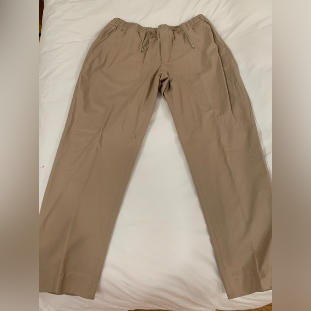 Sandro drawstring khaki slacks, Euro size 44